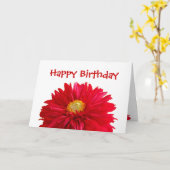 Carte Joyeux anniversaire (Fleur jaune)