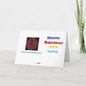 Carte Joyeux anniversaire (Dos)
