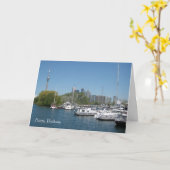 Carte Joyeux anniversaire (Fleur jaune)