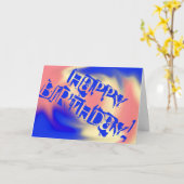 Carte Joyeux anniversaire (Fleur jaune)