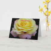 Carte Joyeux anniversaire (Fleur jaune)