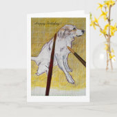 Carte Joyeux anniversaire (Fleur jaune)