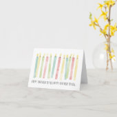 Carte "Joyeux anniversaire" (Fleur jaune)