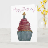 Carte Joyeux Anniversaire! (Fleur jaune)