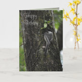 Carte Joyeux anniversaire (Fleur jaune)