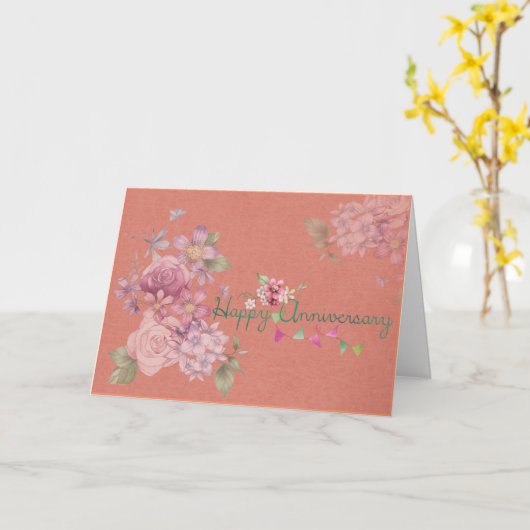 Carte Joyeux anniversaire (Fleur jaune)