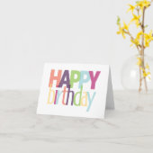 Carte Joyeux anniversaire (Fleur jaune)