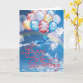 Carte Joyeux anniversaire (Fleur jaune)