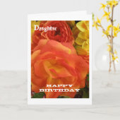 Carte Joyeux anniversaire (Fleur jaune)