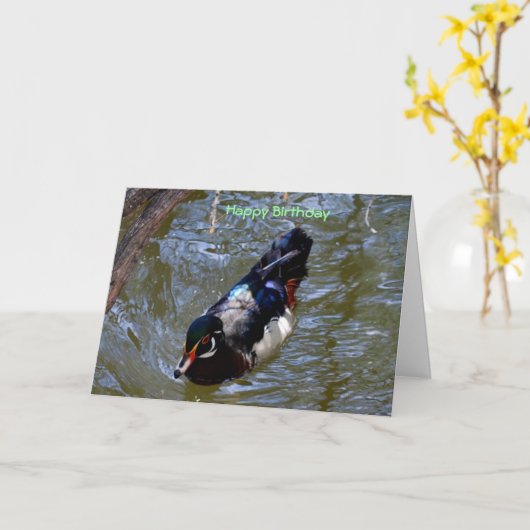 Carte Joyeux anniversaire (Fleur jaune)