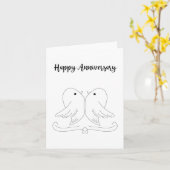 Carte Joyeux anniversaire (Fleur jaune)