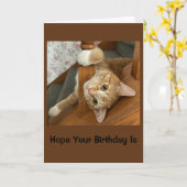 Carte Joyeux anniversaire (Fleur jaune)