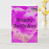 Carte Joyeux Anniversaire (Fleur jaune)