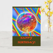 CARTE JOYEUX ANNIVERSAIRE ! (Fleur jaune)