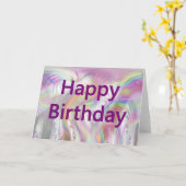 Carte Joyeux anniversaire (Fleur jaune)