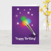 Carte Joyeux anniversaire (Fleur jaune)