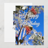 Carte Joyeux Anniversaire (Devant / Derrière)