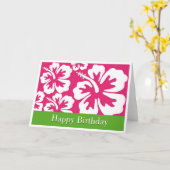 Carte Joyeux anniversaire (Fleur jaune)