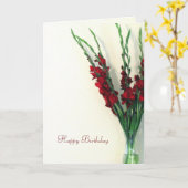 Carte Joyeux anniversaire (Fleur jaune)