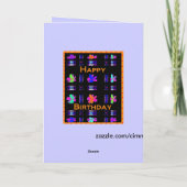 Carte Joyeux anniversaire ! (Dos)