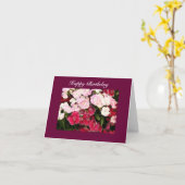 Carte joyeux anniversaire (Fleur jaune)