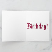 Carte Joyeux anniversaire (Intérieur)