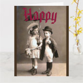 Carte Joyeux anniversaire (Fleur jaune)