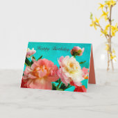 Carte Joyeux anniversaire (Fleur jaune)