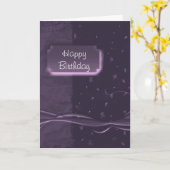 Carte Joyeux anniversaire (Fleur jaune)