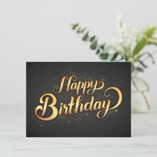 Carte Joyeux anniversaire (Debout devant)