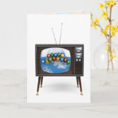 Carte Joyeux anniversaire (Fleur jaune)