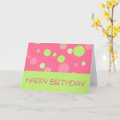 Carte Joyeux anniversaire (Fleur jaune)