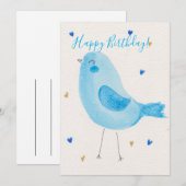 Carte Joyeux Anniversaire (Devant / Derrière)