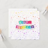 Carte Joyeux anniversaire (Devant/Arrière en situation)