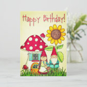 Carte Joyeux anniversaire (Debout devant)