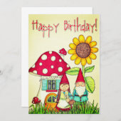 Carte Joyeux anniversaire (Devant / Derrière)