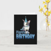 Carte Joyeux anniversaire (Fleur jaune)