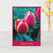 Carte Joyeux anniversaire (Fleur jaune)