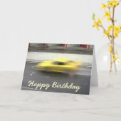 Carte Joyeux anniversaire (Fleur jaune)
