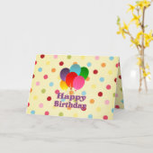 Carte Joyeux anniversaire (Fleur jaune)