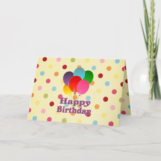 Carte Joyeux anniversaire (Devant)