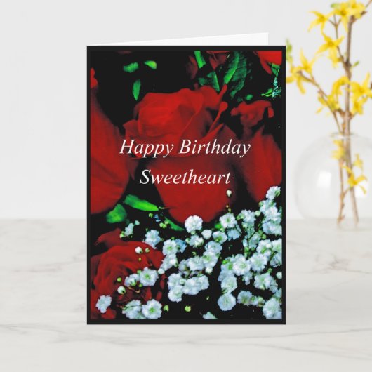 Carte Joyeux Anniversaire (Fleur jaune)