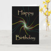 Carte Joyeux anniversaire (Fleur jaune)