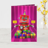 Carte Joyeux anniversaire (Fleur jaune)