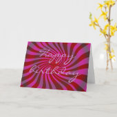 Carte Joyeux anniversaire (Fleur jaune)