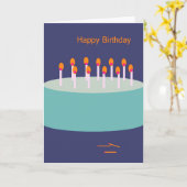 Carte Joyeux anniversaire (Fleur jaune)