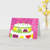 Carte Joyeux anniversaire (Fleur jaune)