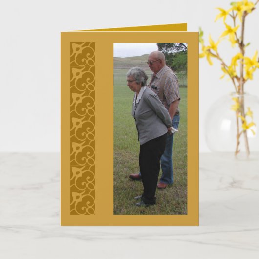 Carte Joyeux anniversaire (Fleur jaune)