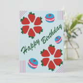 Carte Joyeux anniversaire (Debout devant)