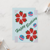 Carte Joyeux anniversaire (Devant/Arrière en situation)